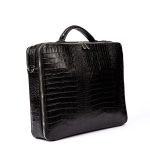 کیف اداری/لپ‌تاپ چرم طبیعی (طرح کروکو) - تصویر 4