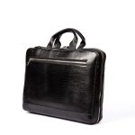 کیف اداری چرم طبیعی  (طرح لیزارد - رنگ مشکی) - تصویر 2